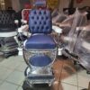 Antique koken barber chair black & white - Image 4