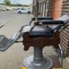 Antique vintage barber chair - Image 4