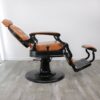 Antique vintage barber chair brown - Image 4