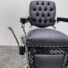 Antique vintage barber chair black - Image 4