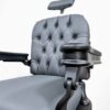 Custom Matte Black & Gray Theo Koch's Barber Chair - Image 8