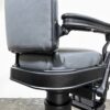 Custom Matte Black & Gray Theo Koch's Barber Chair - Image 7