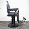 Custom Matte Black & Gray Theo Koch's Barber Chair - Image 6