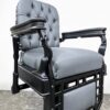 Custom Matte Black & Gray Theo Koch's Barber Chair - Image 5