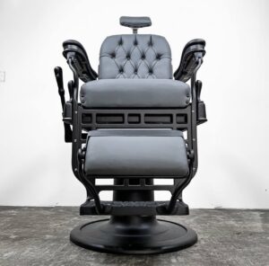 Custom Matte Black & Gray Theo Koch's Barber Chair