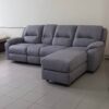 OPERA sofa with ottoman, built-in recliners and a lowering back - Image 7