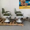 Rare fluted koken barber chairs - Image 5