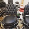 1930's Theo A Kochs al black barber chairs - Image 2