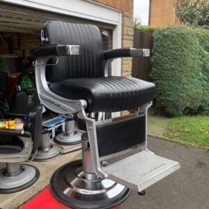 Vintage antique Belmont barber chairs